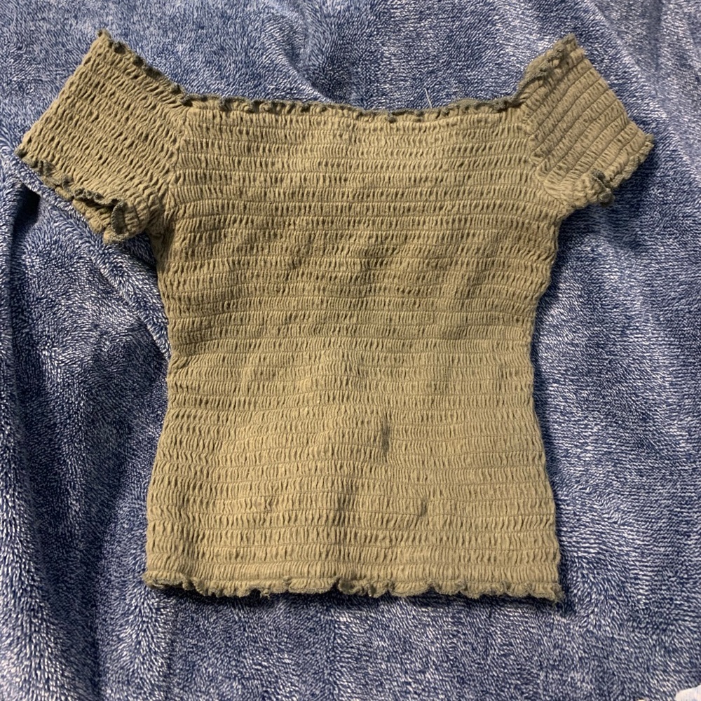 fitted off the shoulder top